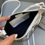 Balenciaga Le Cagole Mini Bag With Chain In White, For Women, Women’s Bags 8.2in/21cm