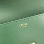 Celine Triomphe Shoulder Bag Green For Women 8in/20cm