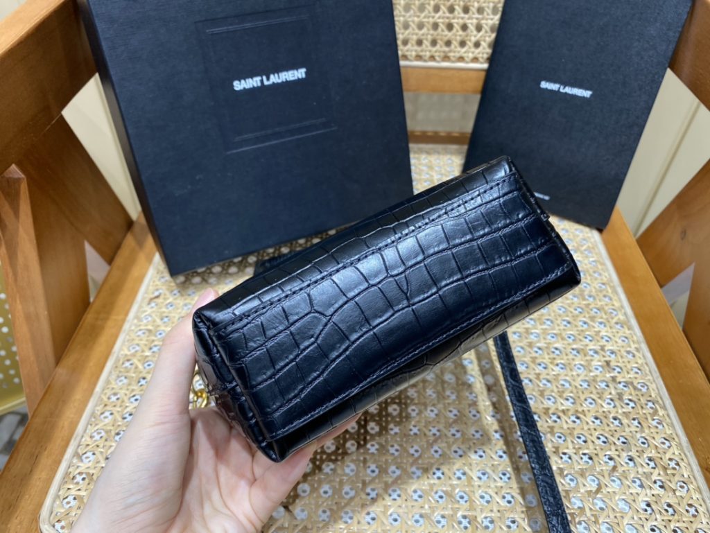 Saint Laurent Mini Toy Shopping Bag Black For Women, Women’s Bags 7.1in/18cm YSL 712367AAAOH1000