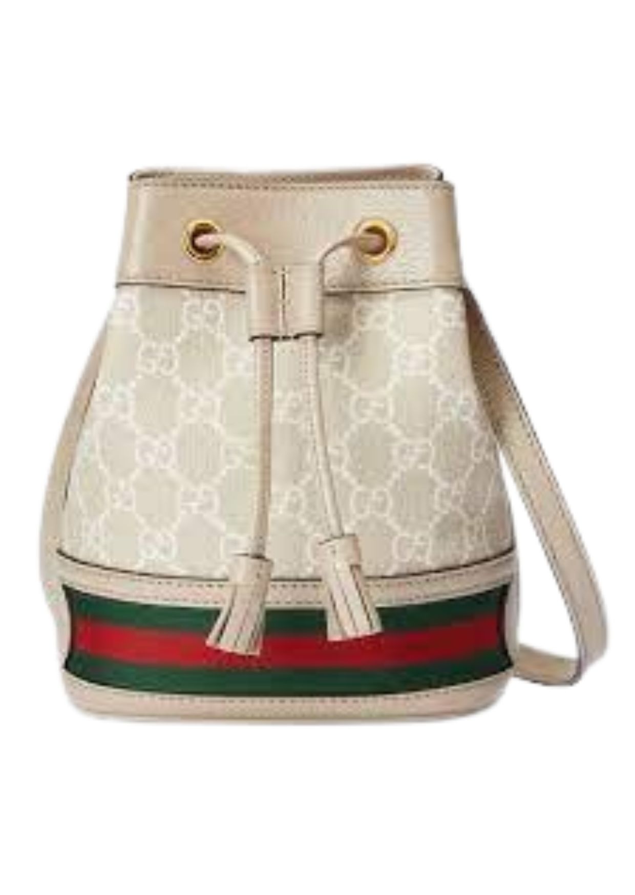 Gucci Ophidia Small GG Bucket Bag White For Women, Women’s Bags 10in/25cm GG ‎