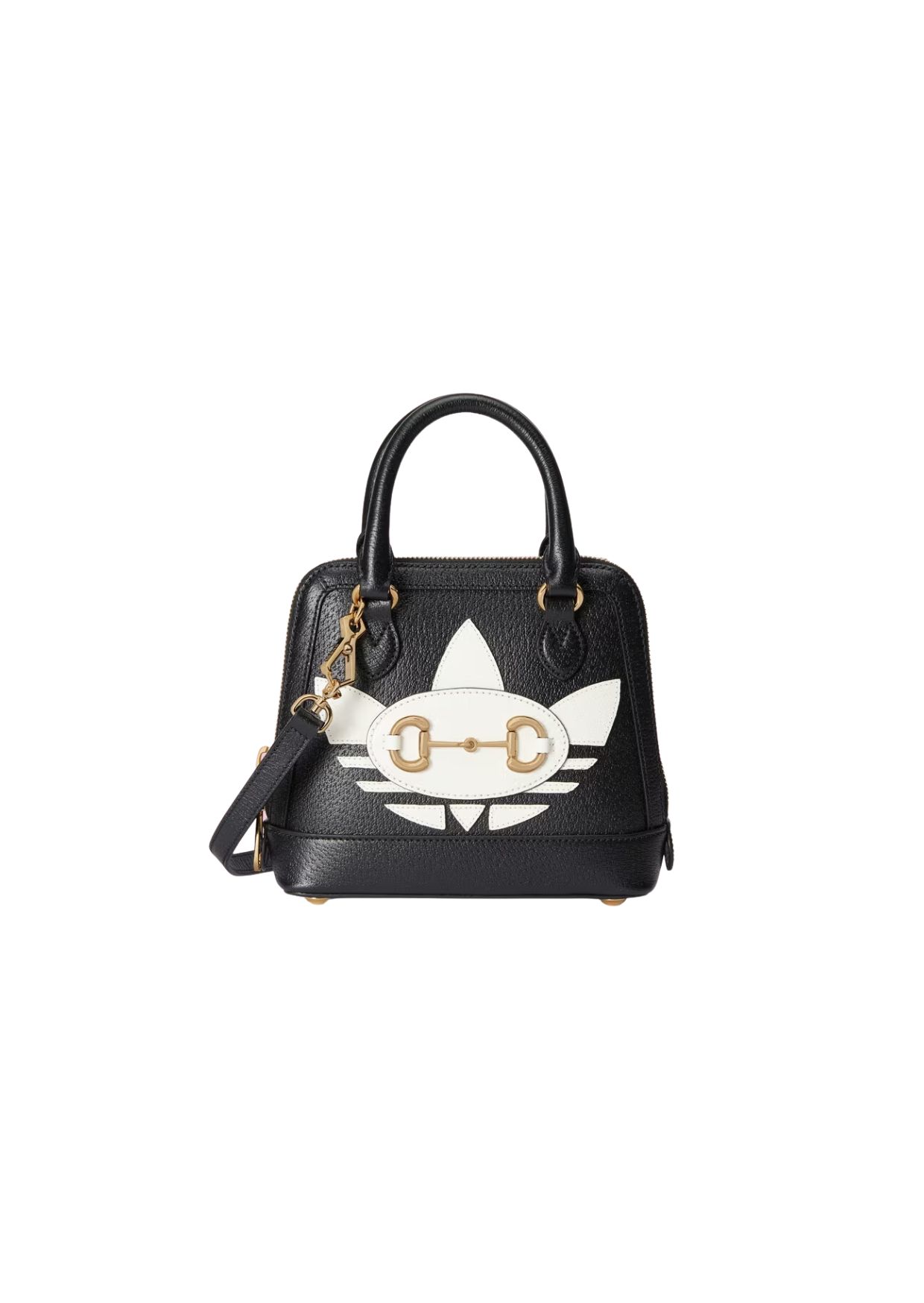 Gucci x Adidas Horsebit 1955 Mini Bag Black For Women, Women’s Bags 7.9in/20cm GG‎ 677212 U3ZDG 8726