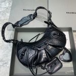 Balenciaga Le Cagole XS Shoulder Bag In Black, For Women, Women’s Bags 13in/33cm