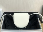 Celine Mini Besace Cuir Triomphe White For Women 4in/11cm 10J303DPQ.01BC