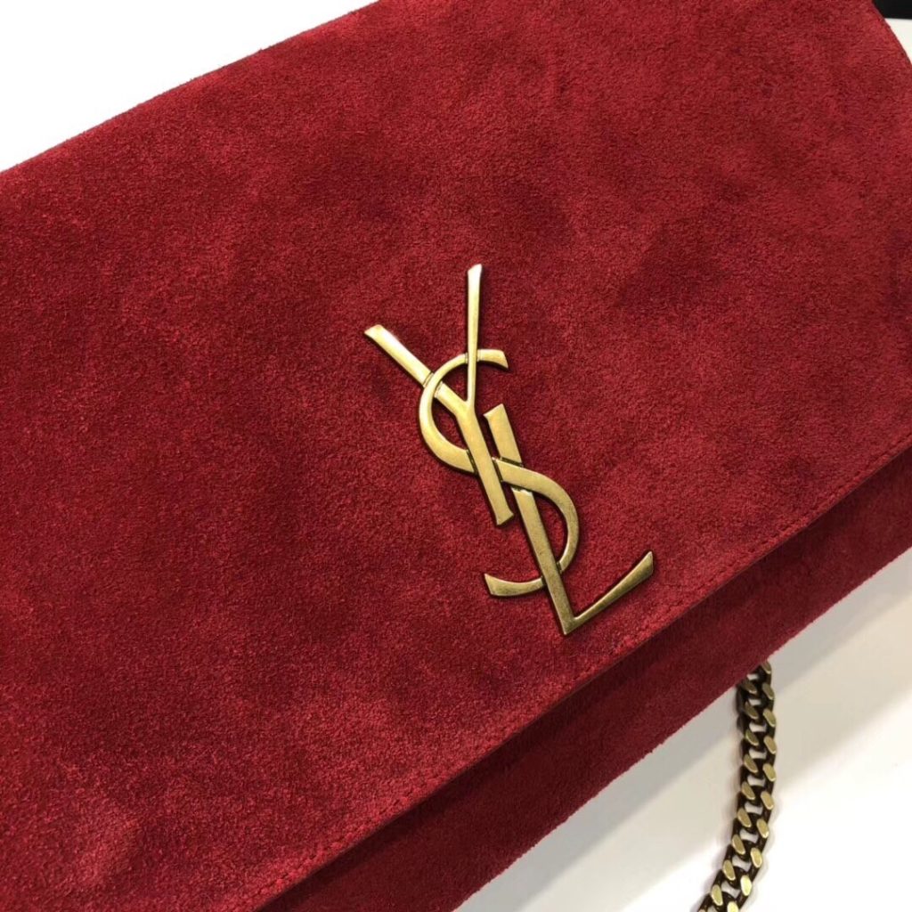 Saint Laurent Kate Medium Reversible Chain Bag Red For Women 28.5in/11.2cm YSL