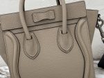 Celine Nano Luggage Bag In Drummed Light Brown For Women 8in/20cm 189243DRU.03UN