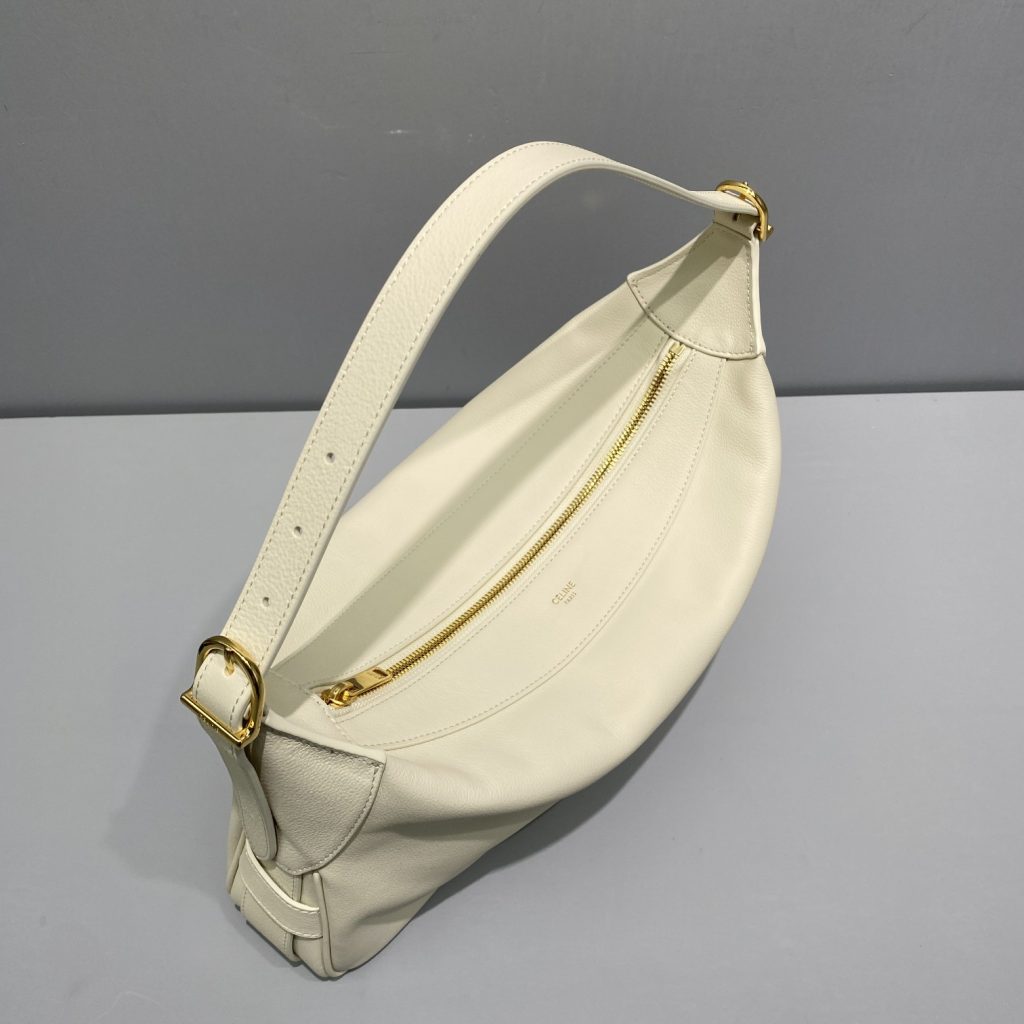 Celine Medium Romy In Supple White For Women 13in/34cm 197443DPJ.01RC