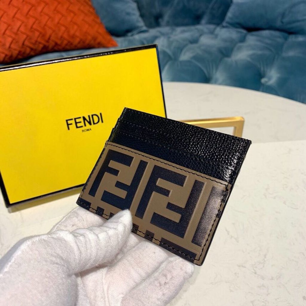 Fendi Card Holder Black For Women, Women’s Wallet 3.9in/10cm FF 8M0269