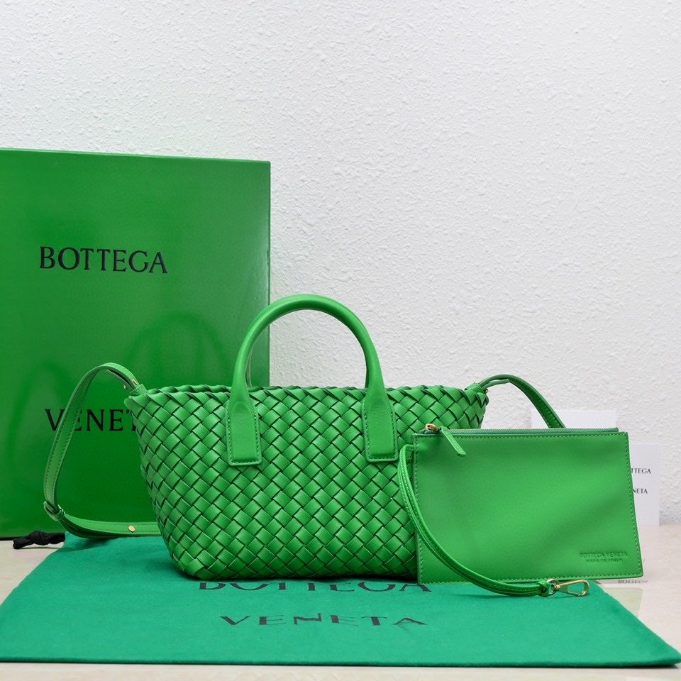 Bottega Veneta Mini Cabat Green, For Women, Women’s Bags 7.9in/20cm 709464V1OW13722