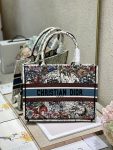 Christian Dior Medium Dior Book Tote Latte Multicolor Dior Zodiac Embroidery, Latte Multicolor, For Women Women’s Handbags, Shoulder Bags, 36cm CD