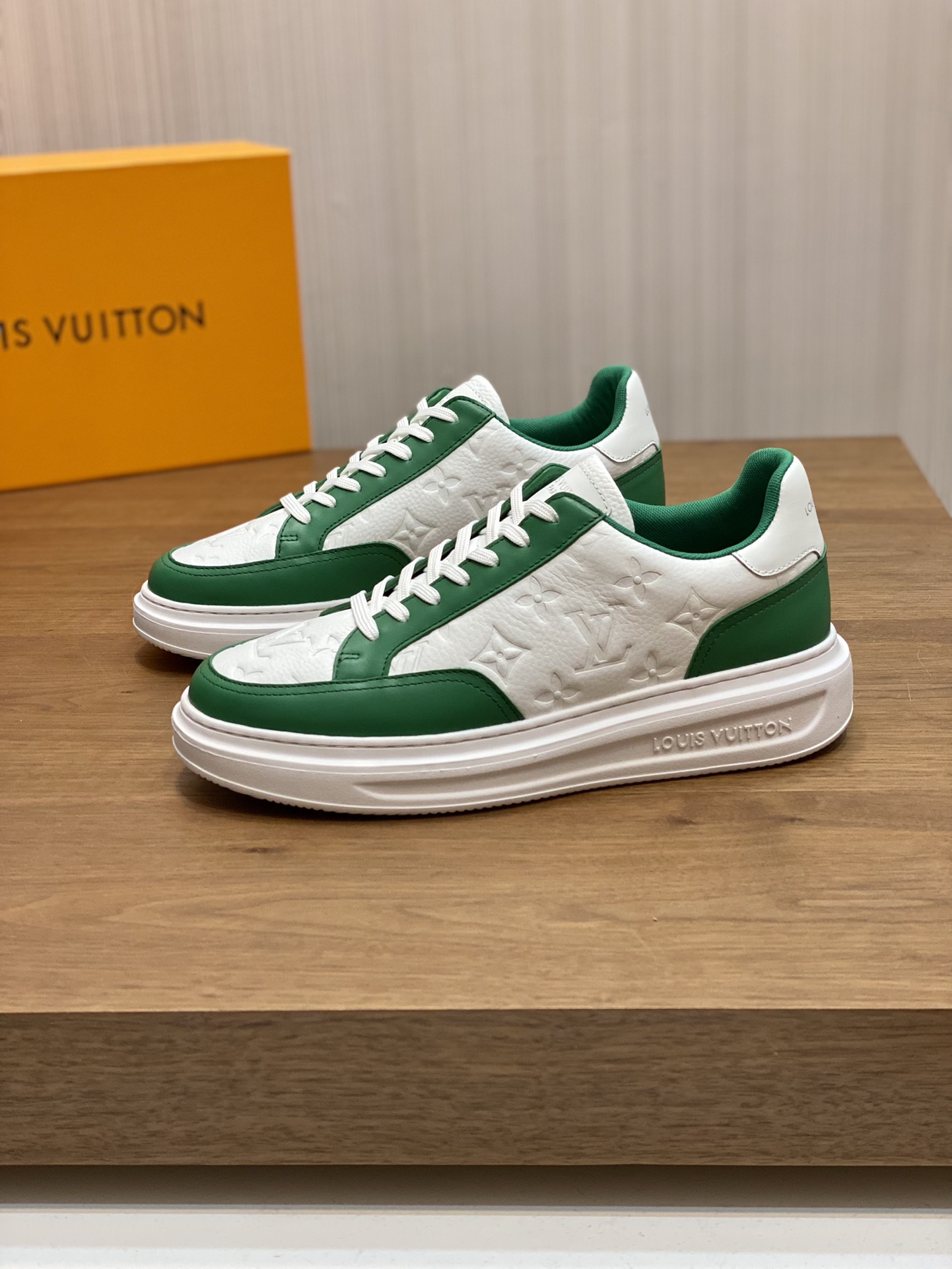 Louis Vuittion Beverly Hills Sneaker Green For Men LV