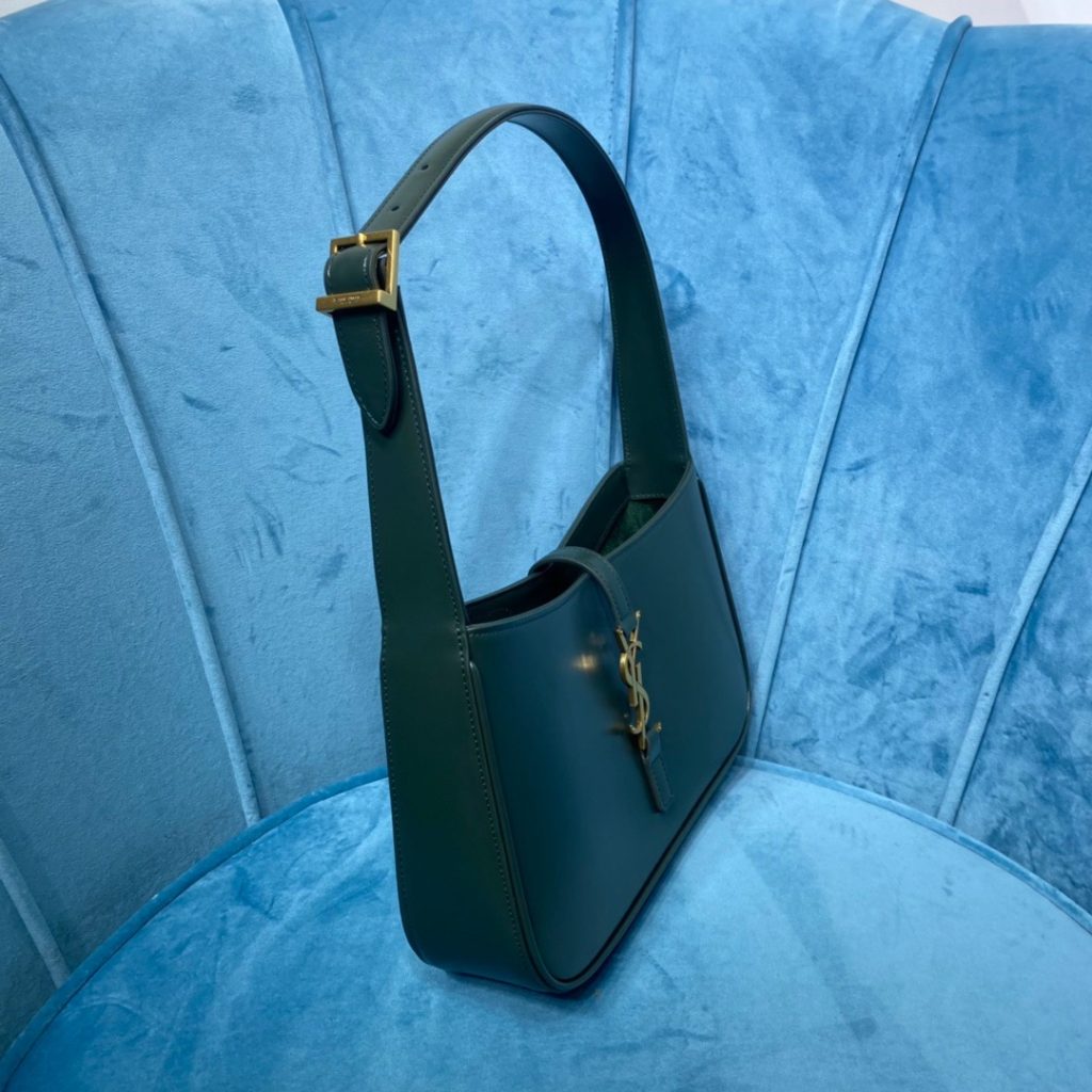 Saint Laurent Le 5 À 7 Hobo Bag In Smooth Dark Green For Women 9in/23cm YSL 6572282R20W3045