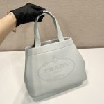 Prada Small Tote Grey For Women, Women’s Bags 12.6in/32cm