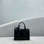 Prada Re-Edition 1995 Brushed Mini Handbag Black For Women, Women’s Bags 8.6in/22cm