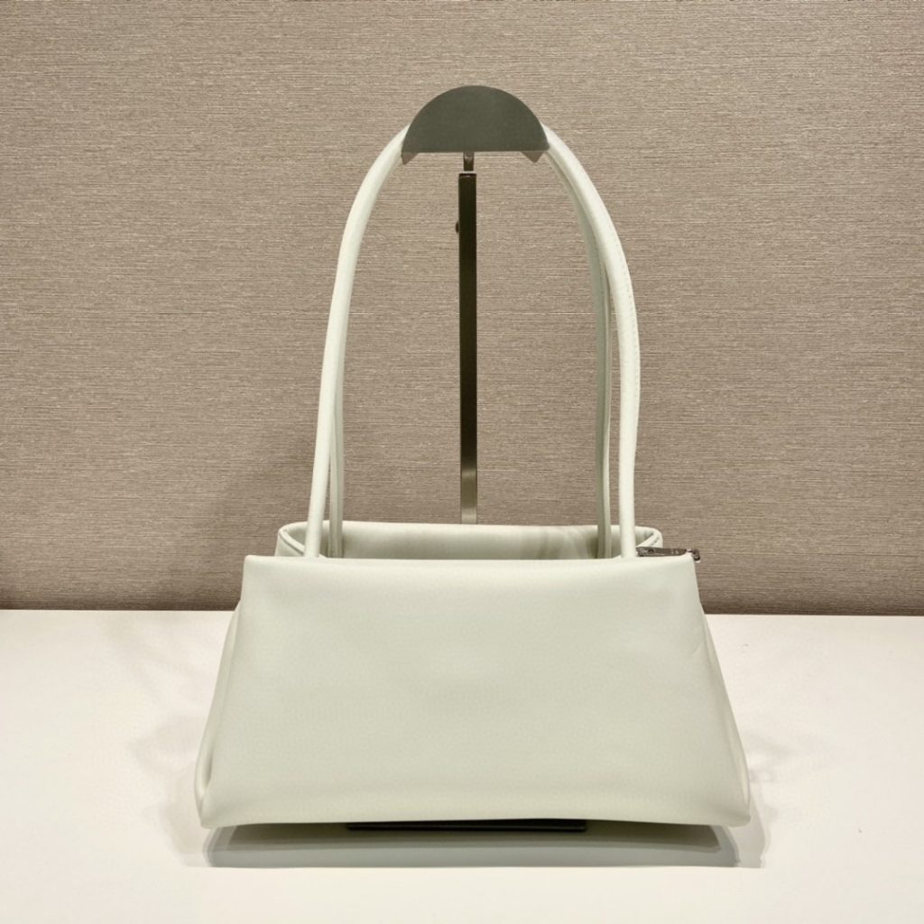 Prada Small Bag White For Women, Women’s Bags 9.8in/25cm 1BA368_2DDJ_F0009_V_OOO