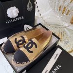 Chanel Espadrilles Rose Gold/Black For Women, Women’s Shoes G29762