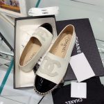 Chanel Espadrilles White/Black For Women, Women’s Shoes G29762