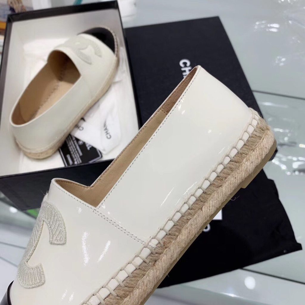 Chanel Espadrilles White/Black For Women, Women’s Shoes G29762