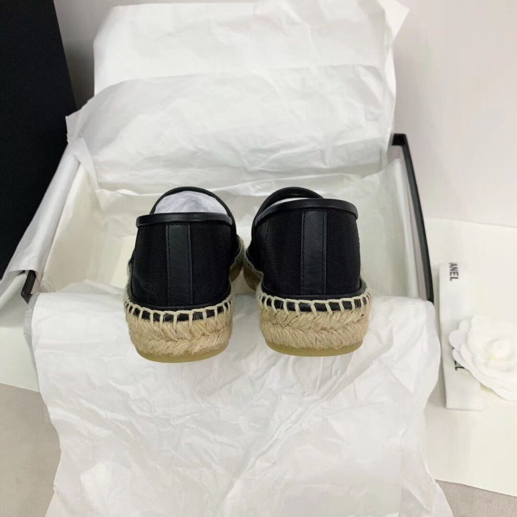 Chanel Espadrilles Black For Women, Women’s Shoes G29762