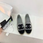 Chanel Espadrilles Grey/Black For Women, Women’s Shoes G29762