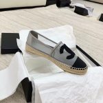 Chanel Espadrilles Grey/Black For Women, Women’s Shoes G29762