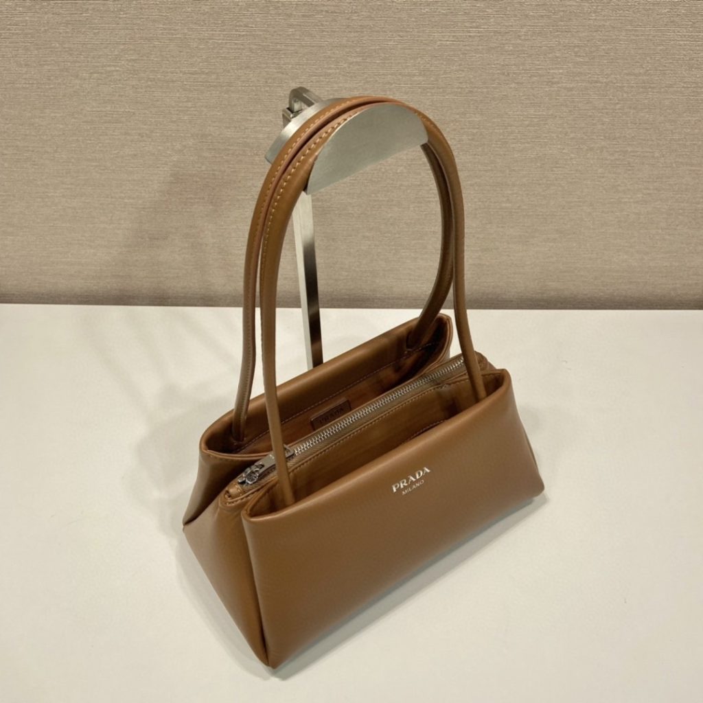 Prada Small Bag Brown For Women, Women’s Bags 9.8in/25cm