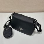 Prada Shoulder Bag Black For Women, Women’s Bags 9.4in/24cm 1BD293_2DKV_F0002_V_N9O