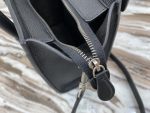 Celine Nano Luggage Bag In Drummed Black For Women 8in/20cm 189243DRU.38NO