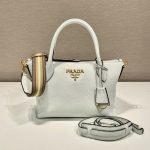 Prada Saffiano Mini Bag White For Women, Women’s Bags 9.4in/24cm