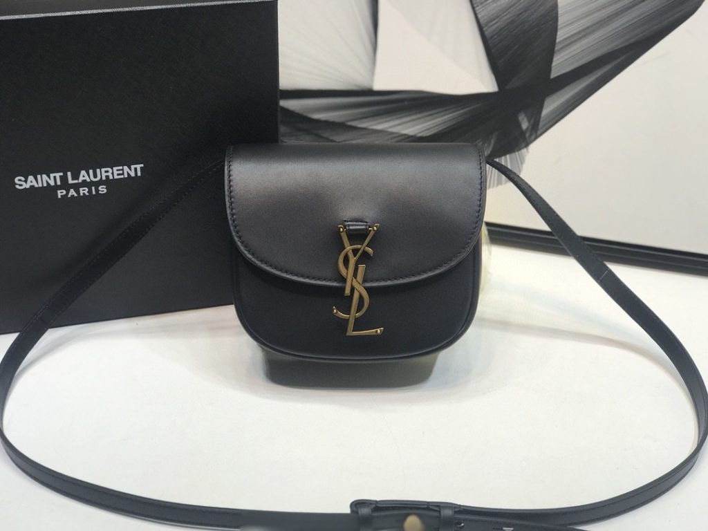 Saint Laurent Kaia Small Shoulder Bag Black For Women 7.2in/18.5cm YSL P00483797