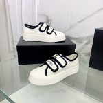 Chanel Women’s Chanel Velcro Sneaker White And Black For Women