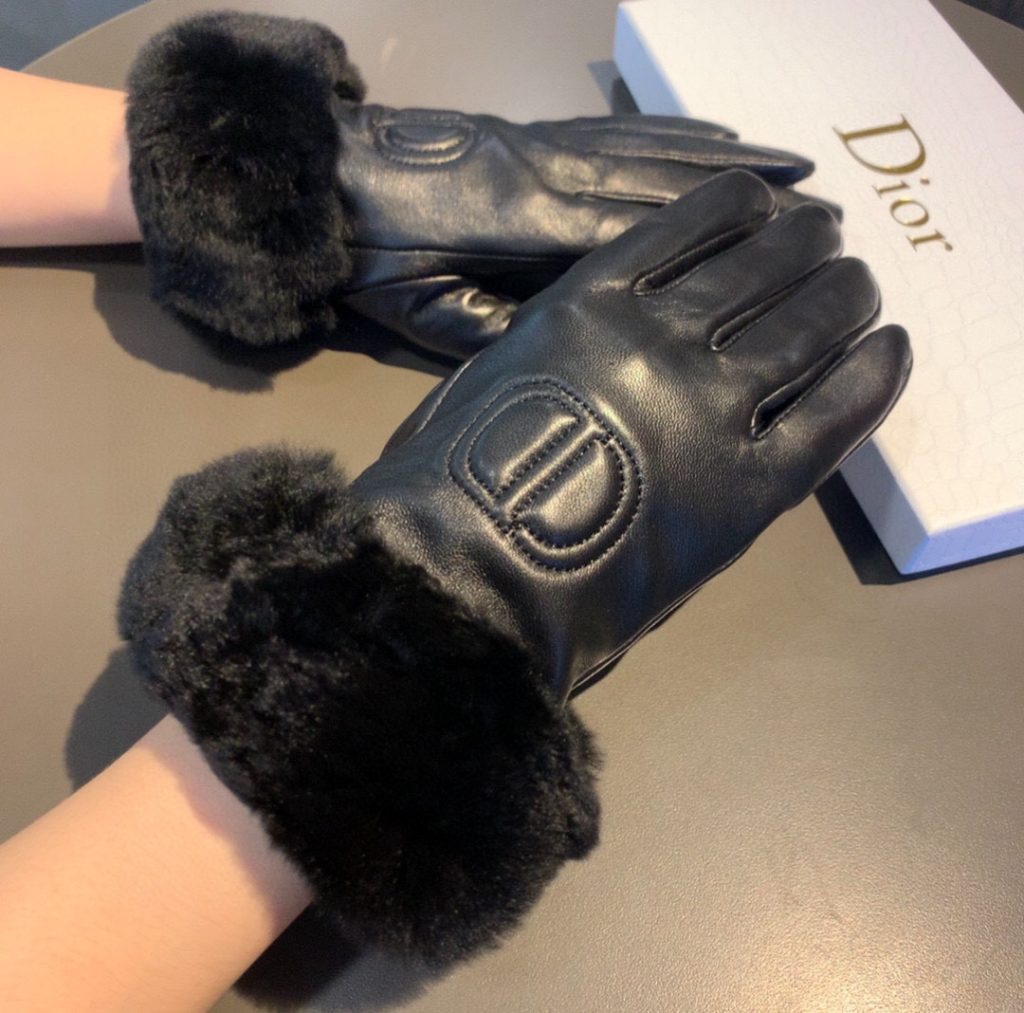 Dior Gloves In Black