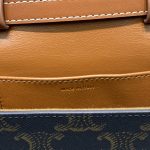 Celine Mini Triomphe In Triomphe Canvas Tan For Women 4in/11cm 10I512DQB.04LU