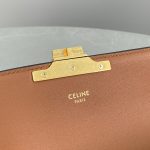 Celine Triomphe Shoulder Bag In Triomphe Canvas White For Women 8in/20cm 194142CUZ.01BC