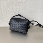 Bottega Veneta Mini Loop Camera Bag Black, For Women, Women’s Bags 6.7in/17cm 680254V1G118425