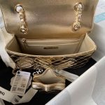 Chanel Backpack & Star Coin Purse Gold For Women 23.5cm / 9.17in AS4649