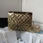 Chanel Backpack & Star Coin Purse Gold For Women 23.5cm / 9.17in AS4649