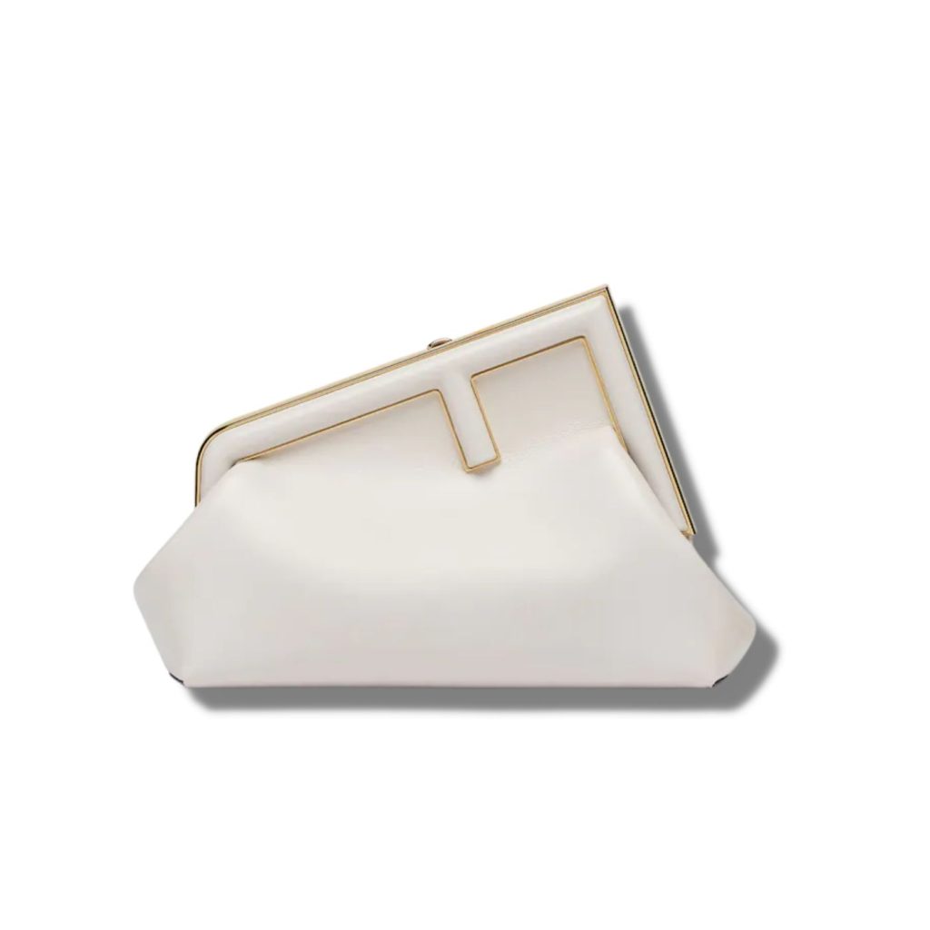 Fendi First Small White For Women, Women’s HandBags, Shoulder And Crossbody Bags 10.2in/26cm FF 8BP129ABVEF1C76