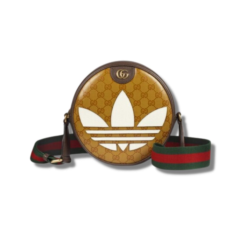 Gucci x Adidas Ophidia Small Shoulder Bag Brown For Women, Women’s Bags 8.6in/22cm GG 702640 UVSKT 7268