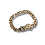 Hermes Gourmette Beaded Bracelet Gold For Women