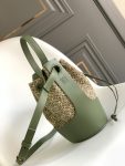 Balloon Bag Black/Green For Women 9.8in / 25cm