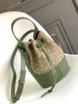 Balloon Bag Black/Green For Women 9.8in / 25cm