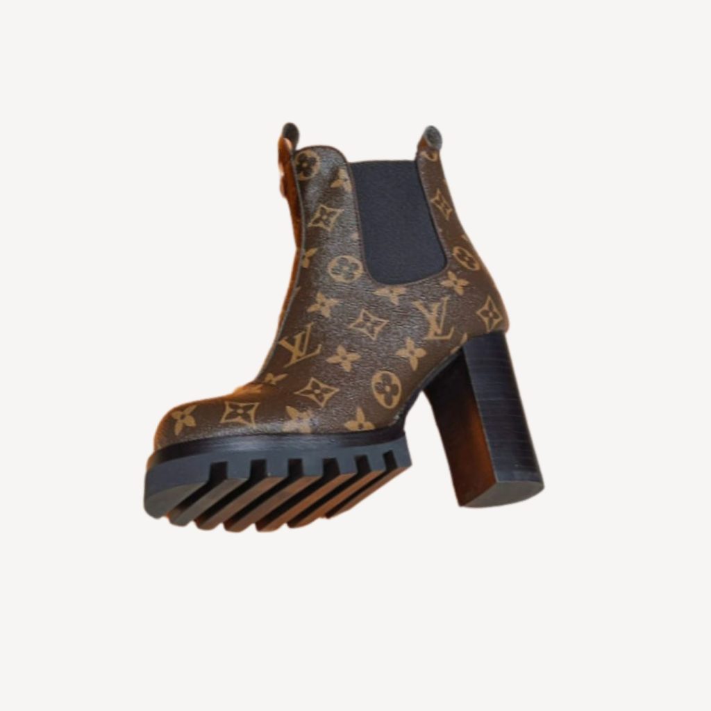 Louis Vuitton Beaubourg Ankle Boot Brown For Women