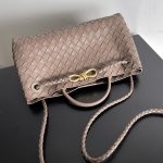 Bottega Veneta Andiamo Medium Bag Brown/Black/White For Women 30cm / 11.8in