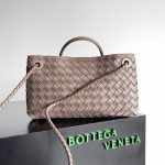 Bottega Veneta Andiamo Medium Bag Brown/Black/White For Women 30cm / 11.8in