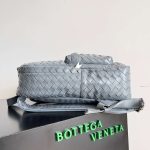 Bottega Veneta Medium Intrecciato Backpack Dark Green/Beige/Grey For Women 46cm / 18.1in