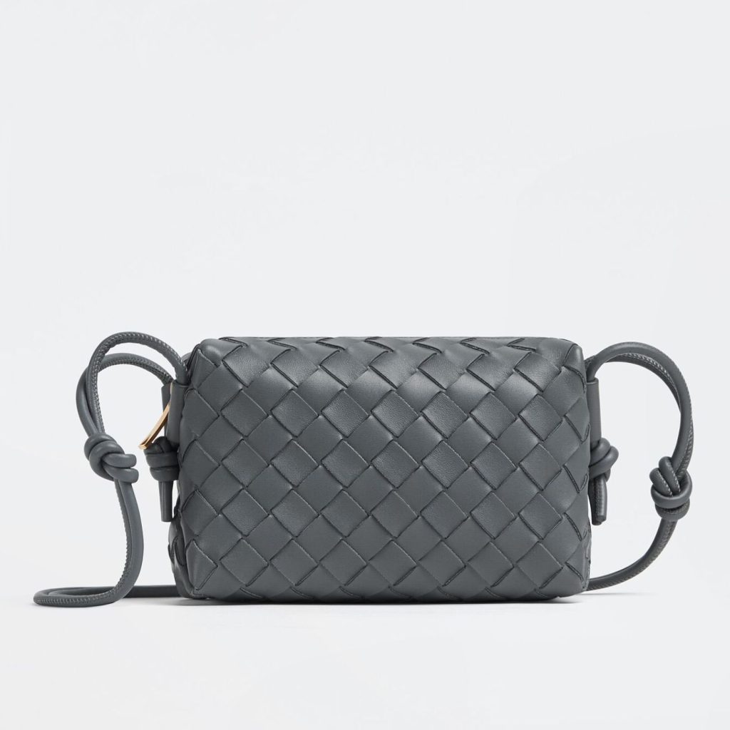 Bottega Veneta Mini Loop Camera Bag Grey For Women 17cm / 6.7in 680254V1G111233