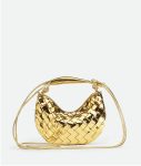 Bottega Veneta Mini Sardine Gold Bag 744267V3QM28922- 7.9 Inches/ 20 Cm