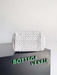 Bottega Veneta Small Cabat Bucket Light Blue/White For Women 35.5cm / 14in 753172V1OW03902