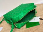 Bottega Veneta Small Loop Camera Bag Black/Green/Dark Green For Women 22cm / 8.7in 723548V1G118425