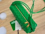 Bottega Veneta Small Loop Camera Bag Black/Green/Dark Green For Women 22cm / 8.7in 723548V1G118425